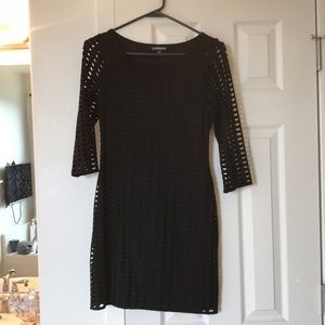Woman’s black express dress